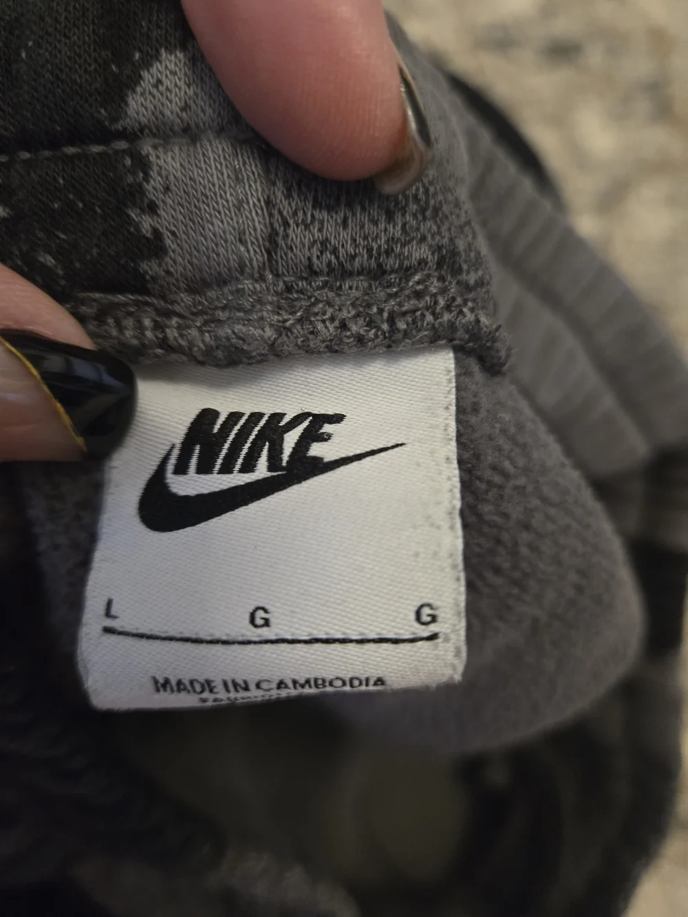 Nike Kids' Black & Gray Tie-Dye Jogger Pants